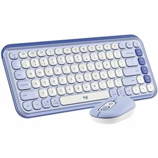 Logitech POP ICON COMBO, Bluetooth Keyboard and Mouse Combo, Comfortable Typing,