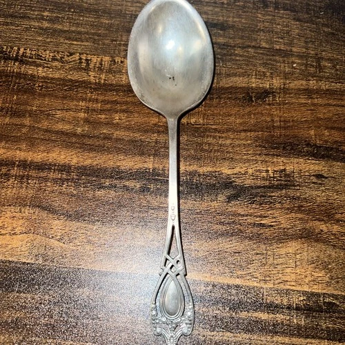 Antique Sterling Silver Lunt Monticello Pattern Serving Spoon Read
