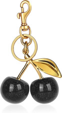 Cherry Bag Charm Cute Accessories Sparkling Purse Charms for Women