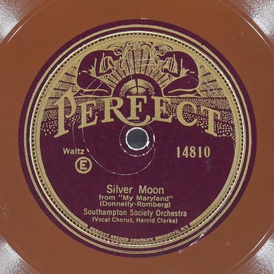 SOUTHAMPTON SOCIETY ORCHESTRA Silver Moon PERFECT 14810 VG 78 Big Band 10'' Jazz