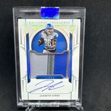 2023 National Treasures Jahmyr Gibbs Rookie Patch Auto /25  TRUE RPA 🔥 LIONS