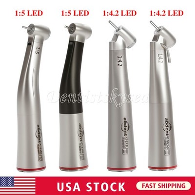 NSK Style LED Dental Electric Handpiece 1:5 Contra Angle Fiber Optic High Speed