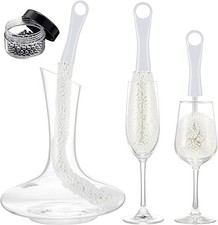 Decanter Cleaning Brush Wine Glass Decanter Flexible Bottle Brush Set