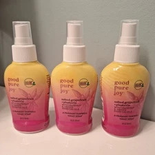 3 Good Pure Joy Before-You-Go Toilet Poo Spray 4 fl oz Grapefruit Plumeria 