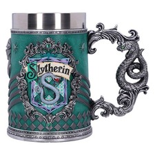 Nemesis Now Harry Potter Slytherin Hogwarts House Collectible Tankard, Green Sil
