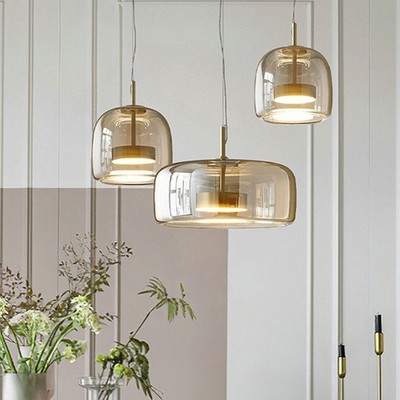 Modern LED Glass Pendant Kitchen Light Dining Room Hanging Ceiling Pendant Lamp