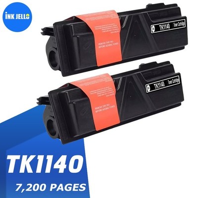 2 Tonerkartuschen schwarz für Kyocera TK1140 ECOSYS M2035dn M2535dn