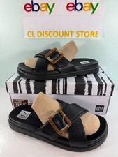 NEW DV by Dolce Vita Women's USHA Lightweight Suede Sandals - Black - FREESHIP