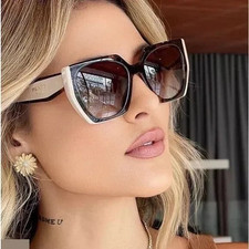 PRADA PR 15WS 01R0A6 Women's Sunglasses Tortoise Caramel Powder Brown Gradient