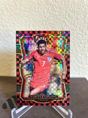 Marcus Rashford 2017-18 Panini Select Checkerboard Prizm SP #130 -England !  