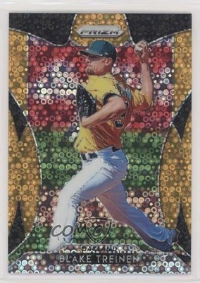 2019 Panini Prizm Neon Orange Donut Circle Prizm 133/150 Blake Treinen #100 1u6