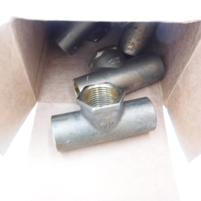 10 Pack Mueller 3/4''C x C x F Copper Tee Fitting 7/8'' OD A 01538NL
