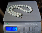vintage pre-owned necklace large bead carved Chinese jadeite jade asian red box — photo 10
