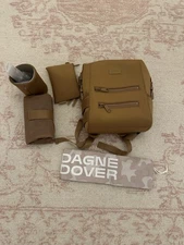 Dagne Dover Neoprene Diaper Bag Backpack Camel