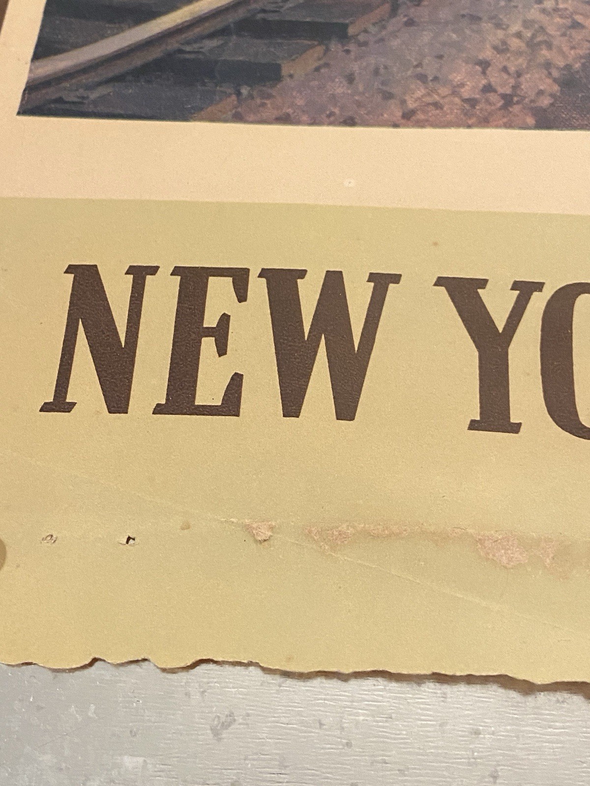 NEW YORK CENTRAL SYSTEM RAILROAD TRAIN CALENDAR TWILIGHT ON THE HUDSON RIVER VTG