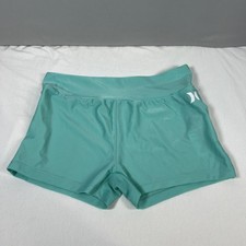 Girls' Hurley Beach to Street Swim Shorts in a light green color Sz Large