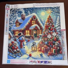 Christmas Themed 35 x 35 Completed Diamond Painting