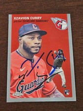 2023 Topps Chrome 1954 XZAVION CURRY Guardians In-Person Signed  AUTO