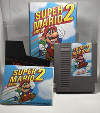 Super Mario Bros. 2 NES 1988 CIB Complete In Box Cartridge Manual Tested