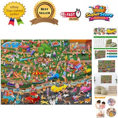 Engage Your Mind with The Dog Party 1000-teiliges Puzzle   perfektes Geschenk für Hundeliebhaber