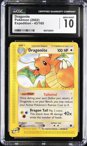Dragonite graded CGC 10 for sale on eBay