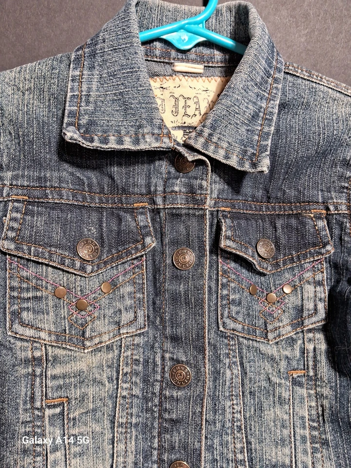 Tucker + Tate Little Kids size 4 Denim Jacket Blue Jean Button-up Classic - Image 4 of 4