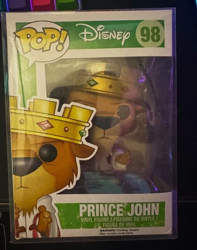 FUNKO POP - DISNEY ROBIN HOOD - PRINCE JOHN #98 - NEW - VAULTED