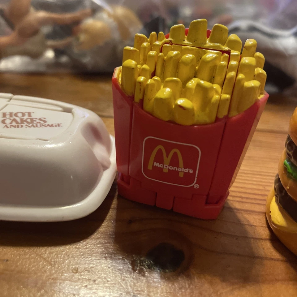 McDonald's Vintage 80s Happy meal Food transforming Robot Toys - Image 4 of 4