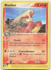 Blaziken Rare Ruby and Sapphire RS Fire 15/109 2003 HP/DMG on eBay