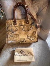 Patricia Nash European Map Tote Handbag