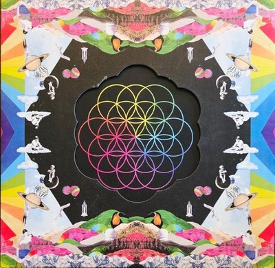 Coldplay - A head full of dreams 2-LP vinyl Pink neon + blue translucent AS NEW