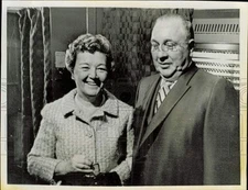 1968 Press Photo Richard and Eleanor Daley after casting their votes in Chicago