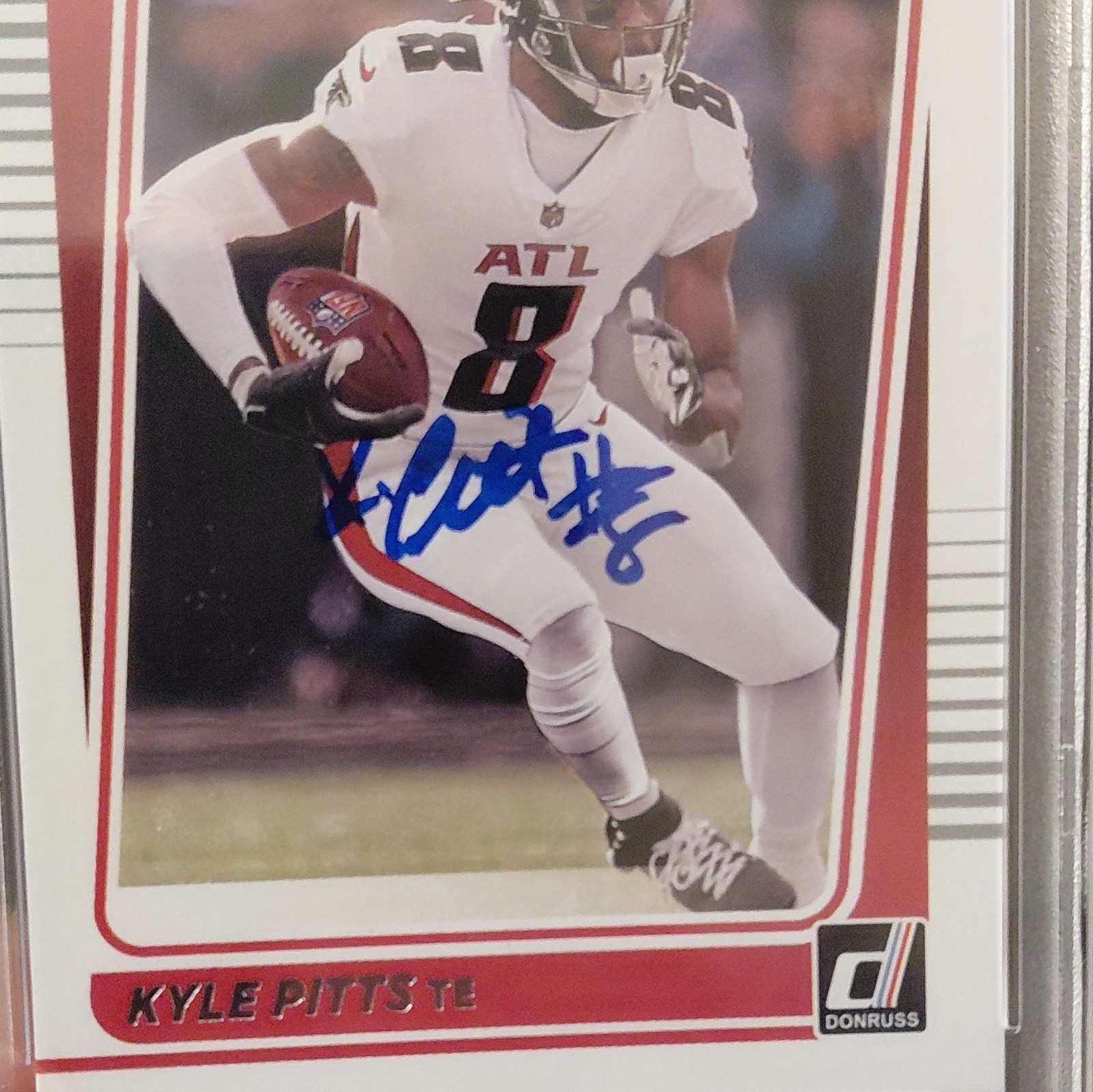 Panini 2021 Donruss Kyle Pitts Rated Rookie Auto PSA 10 PSA/DNA #260 84785236 view 3