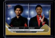 2025 Topps Now NBA Draft Night #DHAB Dylan Harper / Ace Bailey Gold Foil Rookie