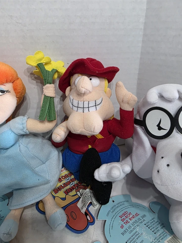 Rocky and Bullwinkle Set of 6 Beanbag Plush CVS With Tags Vintage - Image 4 of 4