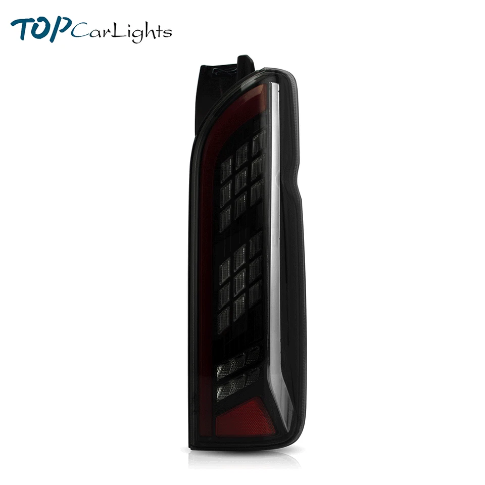 Luces traseras LED ahumadas VLAND para Toyota Hiace 2005-2018 con intermitente secuencial Foto 2 de 4