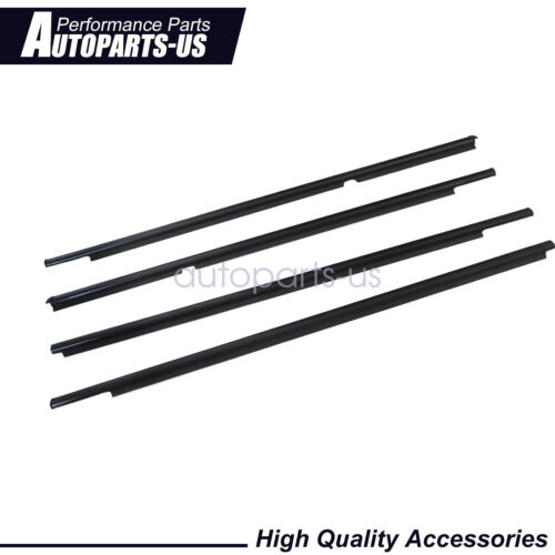 4X Outer Door Glass Weatherstrip Moulding For Toyota Yaris Vitz 2005-2010 - Picture 1 of 13