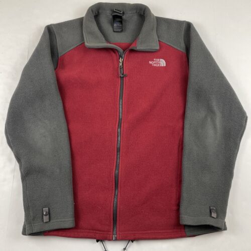 The North Face Fleece Jacket Men’s M Full Zip Logo Outdoors Hiking Gray ...