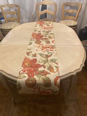 April Cornell Spring Floral Magnolia Table Runner 13'' x 70''