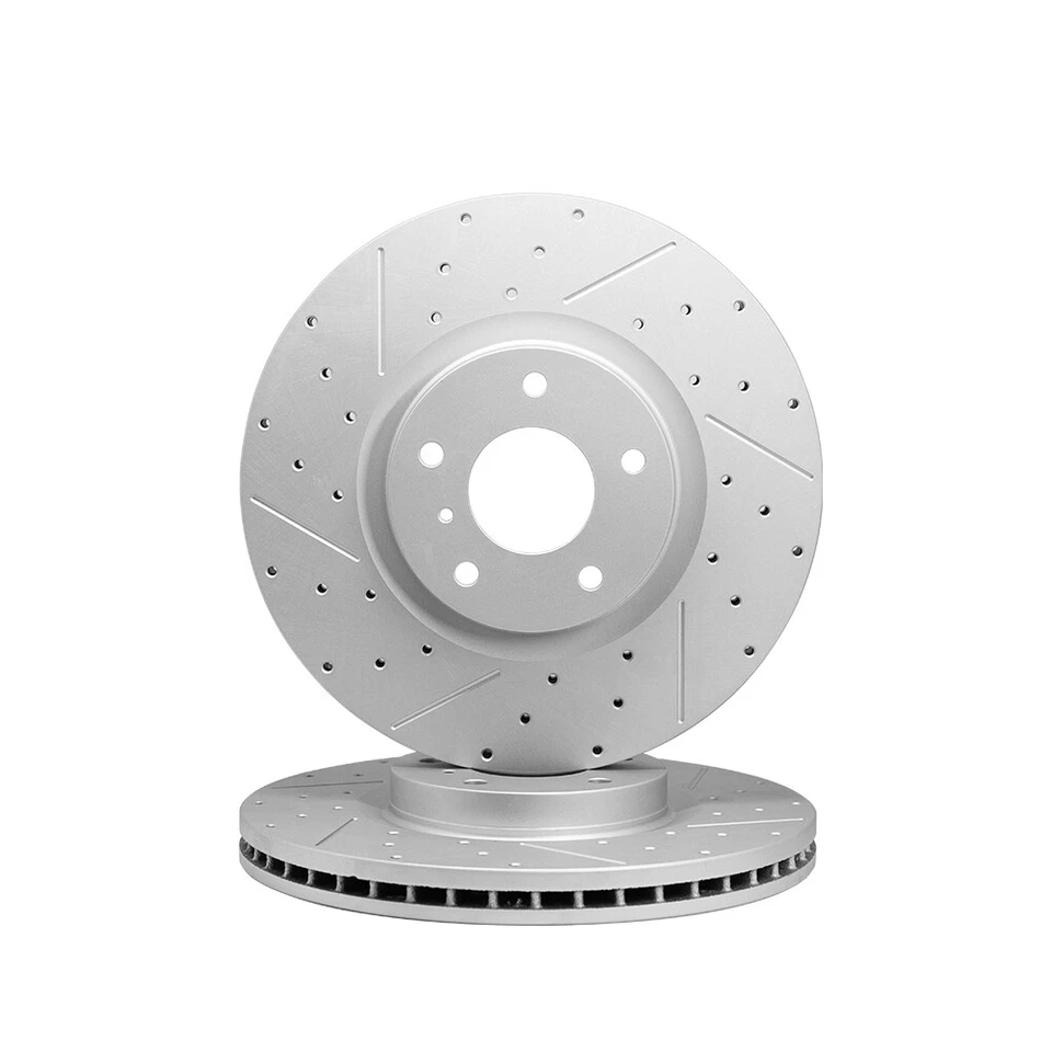 Rotores de freno delanteros + Kit de pastillas de freno de cerámica para Nissan Máxima Murano 2004-2008 Foto 2 de 4