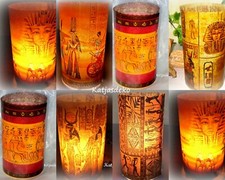 Windlicht Tischdeko Ägypten Pharao König Hieroglyphen Pyramiden Egypt Krieger