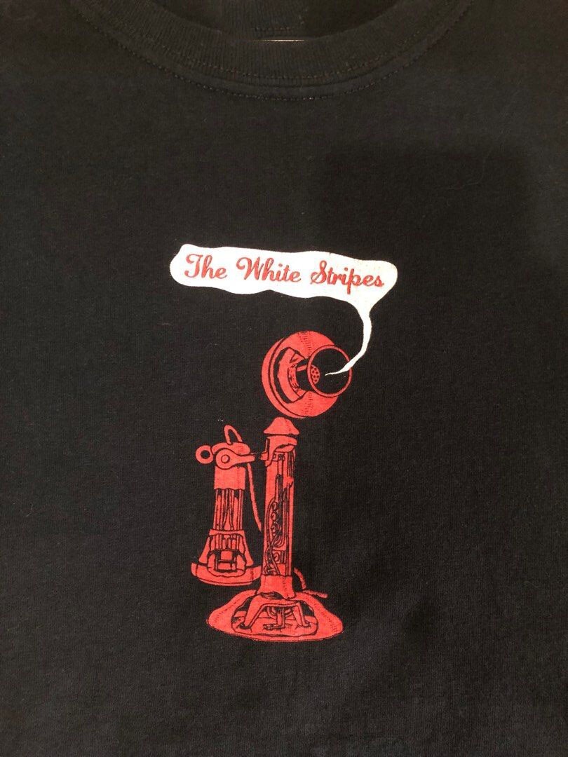The White Stripes Telephone Gift For Fan S to 5XL Black T-shirt BO1382