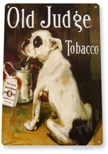 TIN SIGN Old Judge Tobacco Smoke Cigar Shop Sign Store A136
