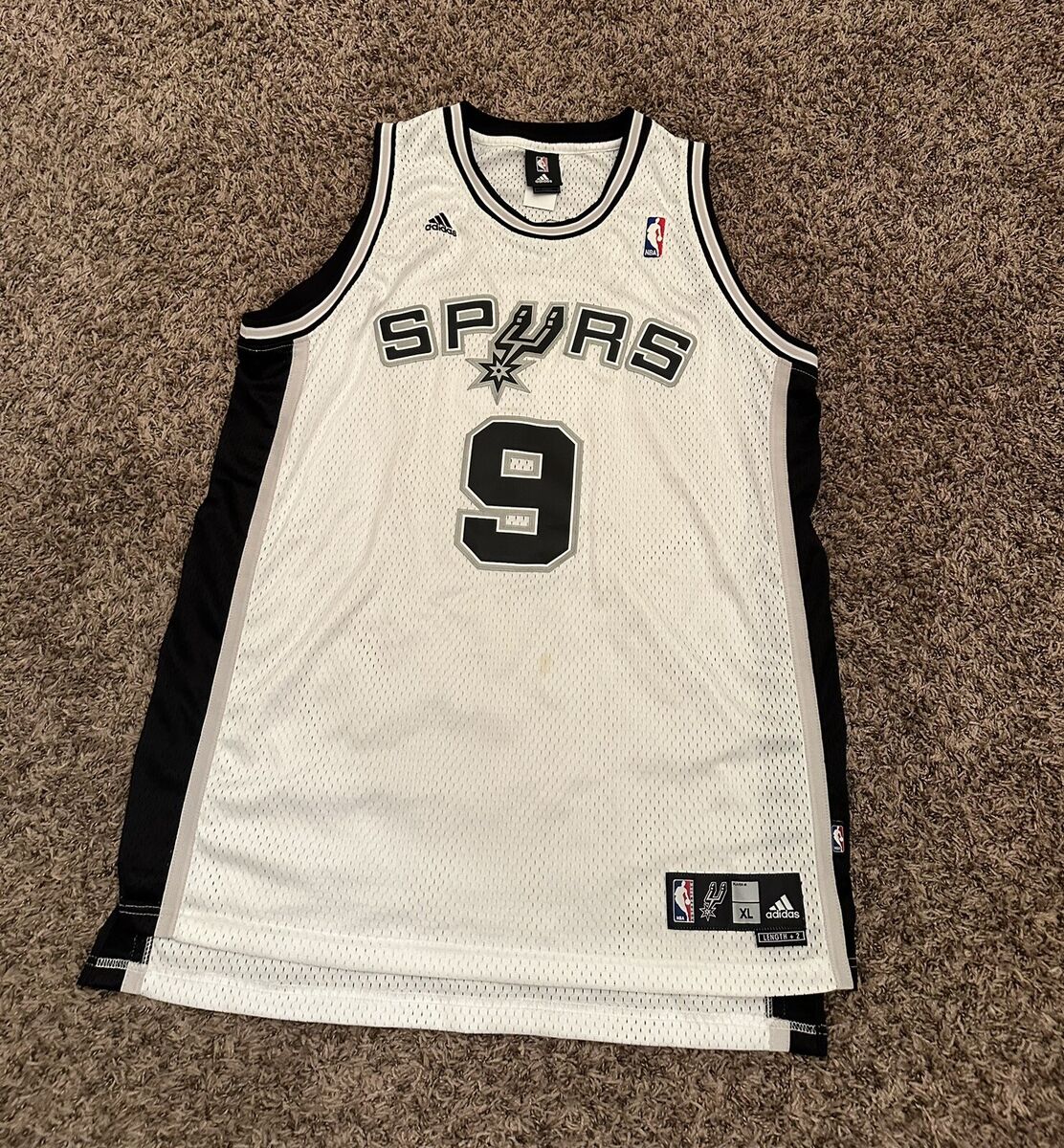 VTG NBA Adidas San Antonio Spurs Tony Parker #9 Stitched VTG NBA Adidas San Antonio Spurs Tony Parker #9 Stitched