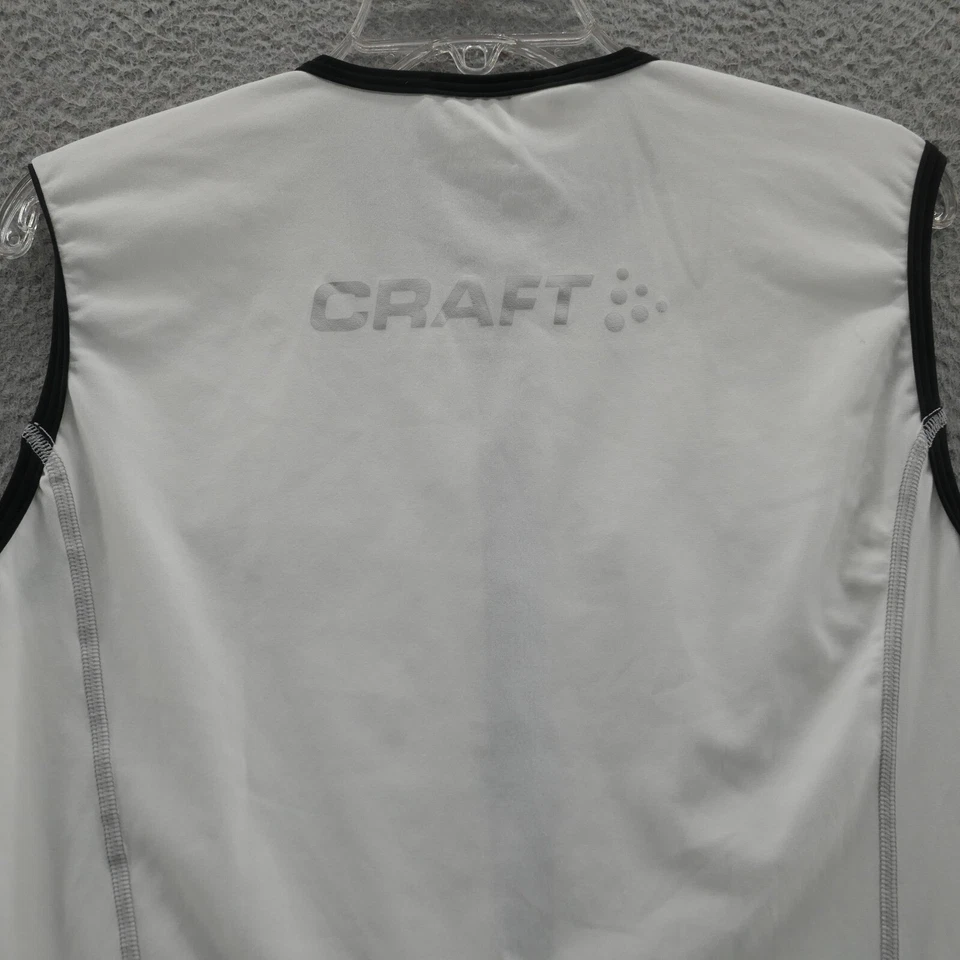Craft L3 Protection Cycling Jersey XL White Womens Full Zip Sleeveless Stretch Foto 4 de 4