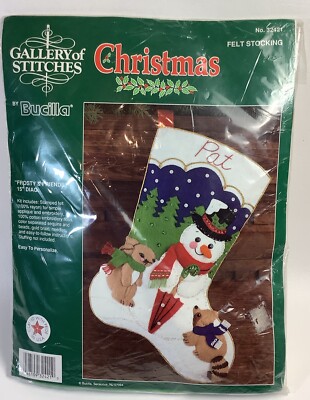 Gallery Of Stitches Frosty & Friends Stocking Kit 32421 - Opened/See Description