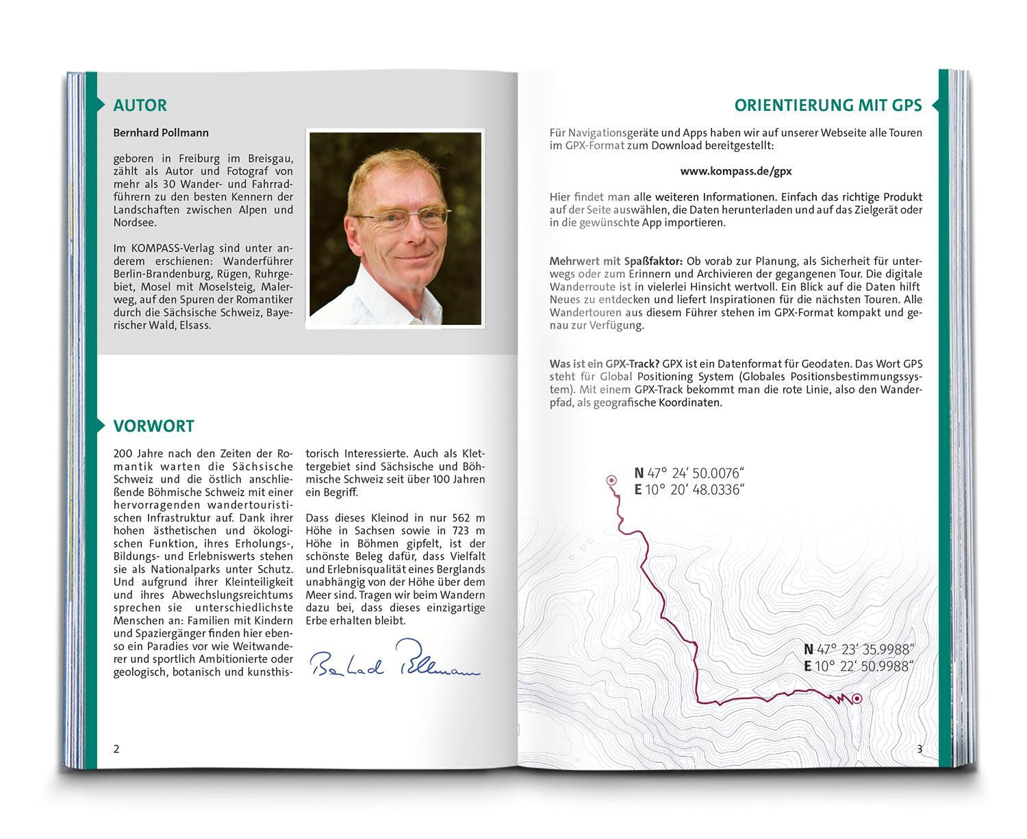 Thumbnail - Kompass Wanderführer Sächsische Schweiz, Böhmische Schweiz,