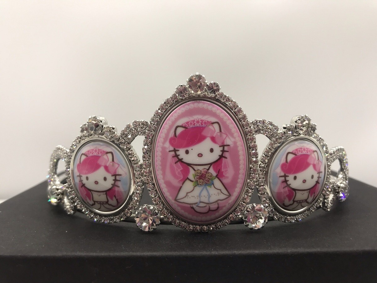 Rare Gorgeous TARINA TARANTINO x HELLO KITTY Rhinestone BRIDAL