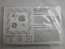 Daisy Garden Stamped Pillow Cross Stitch Kit 11087 - 14" x 14"