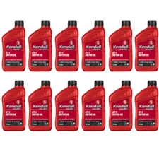 Kendall LiquiTek SAE 30W GT-1 Motor Oil; Case of 12 - 1 Quart Bottles